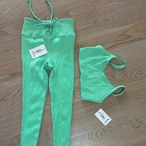 COPY - Year of Ours Football Leggings XS and Bra Top SMALL